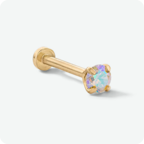 Iridescent CZ Stud