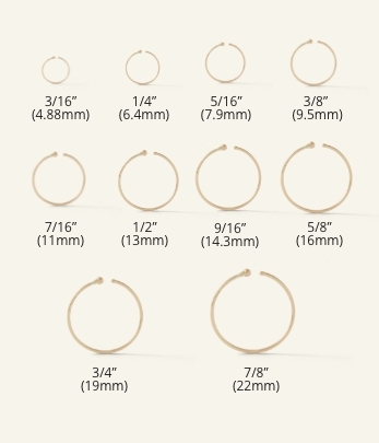 Body Piercing Size Chart FreshTrends | vlr.eng.br
