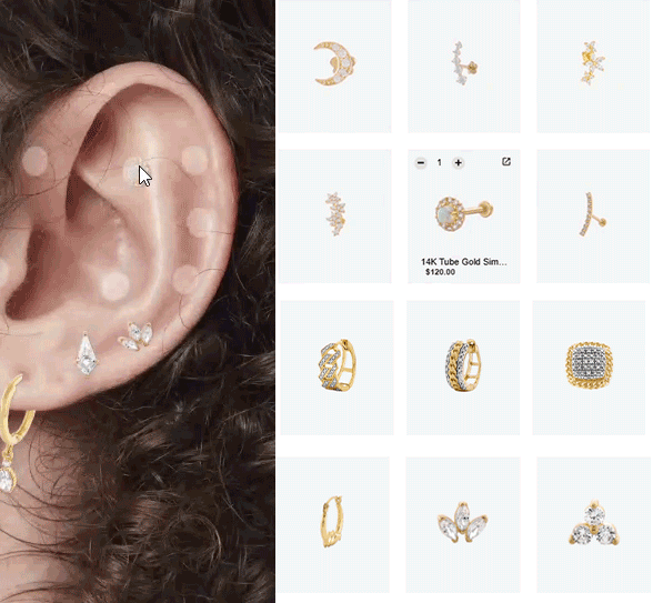 Diamond-Cut Greek Key Hoop Earrings in 10K Gold | Banter