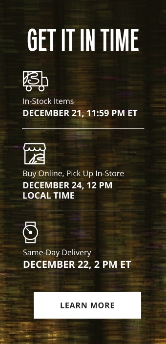 GET IT IN TIME! Learn More