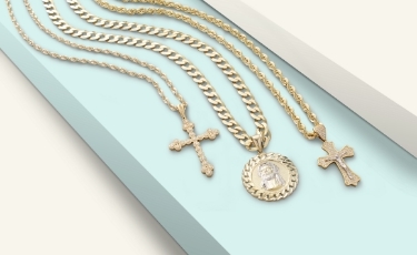 GOLD NECKLACES + CHARMS, ATTIC