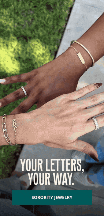 YOUR LETTERS, YOUR WAY. Sorority Jewelry